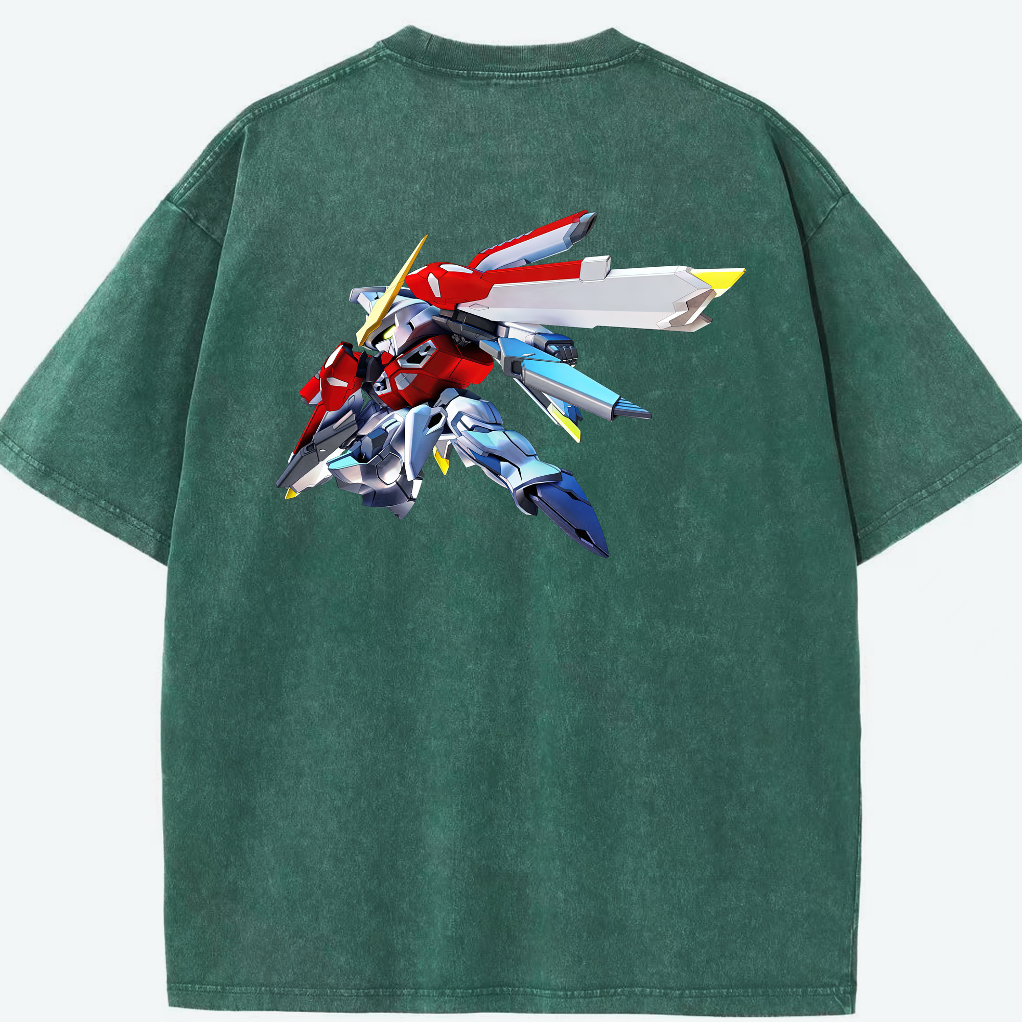 （画像用） 機動戦士ガンダム Mobile Suit Gundam 綿100% ヴィンテージ風 半袖Tシャツ（背面プリント）